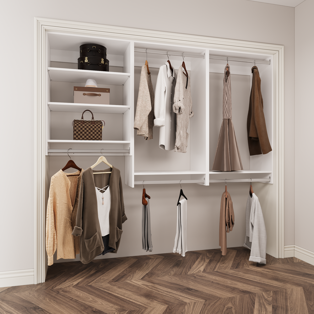 YChoiceMe 3-Piece Hanging Closet Organizer