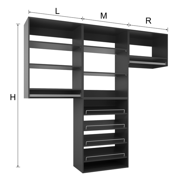 YChoiceMe White Wardrobe Furniture Set