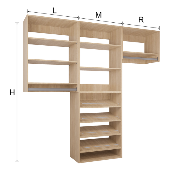YChoiceMe White Wardrobe Furniture Set