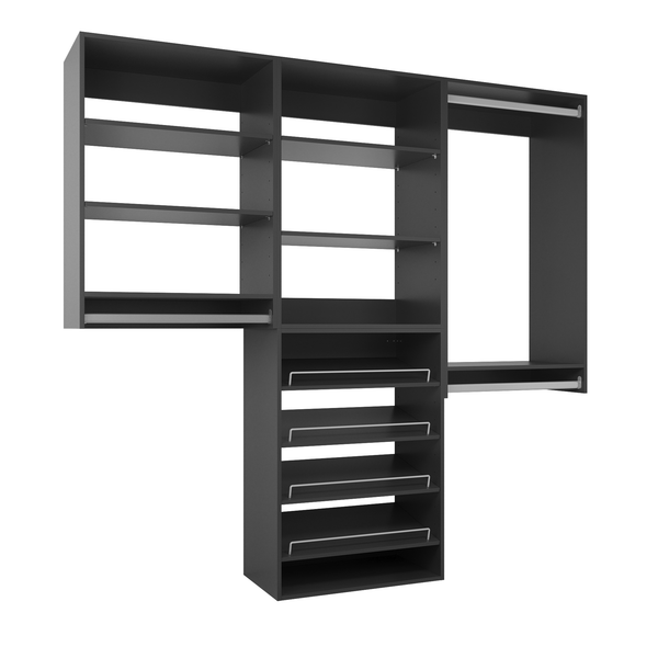 YChoiceMe Wooden Tower Wardrobe Storage Rack