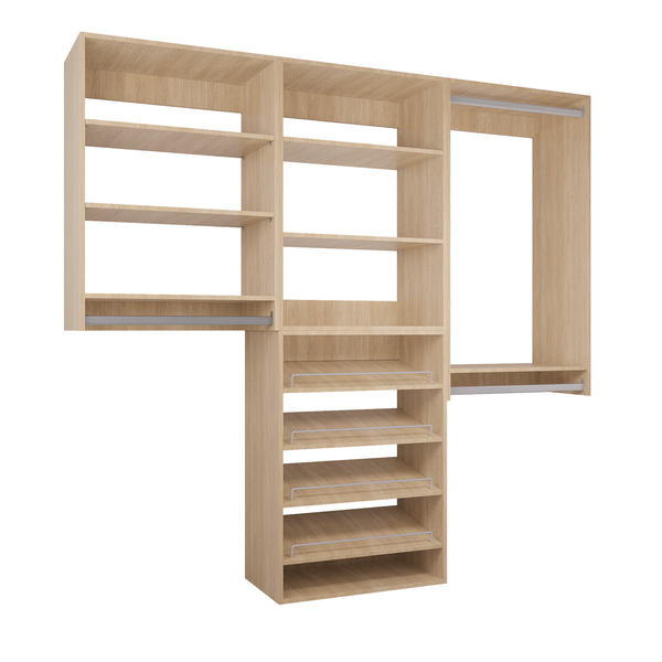 YChoiceMe Wooden Tower Wardrobe Storage Rack
