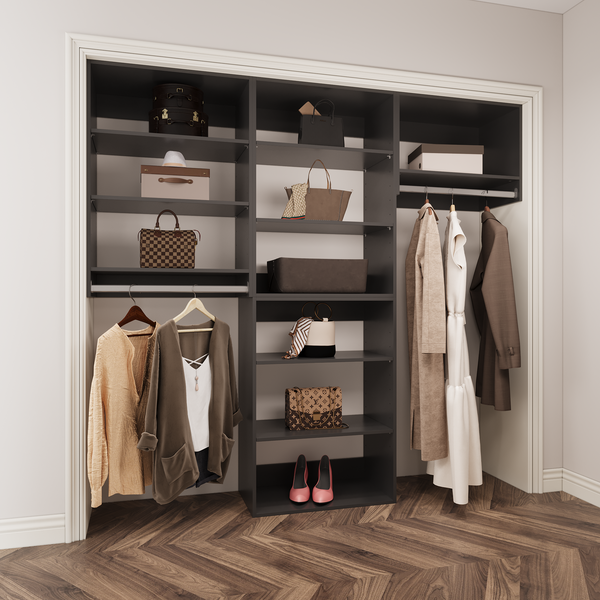 YChoiceMe Modern Black Closet Kit
