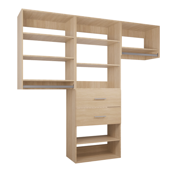 YChoiceMe Wardrobe Shelving System With 2 Drawers