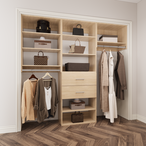 YChoiceMe Wardrobe Shelving System With 2 Drawers