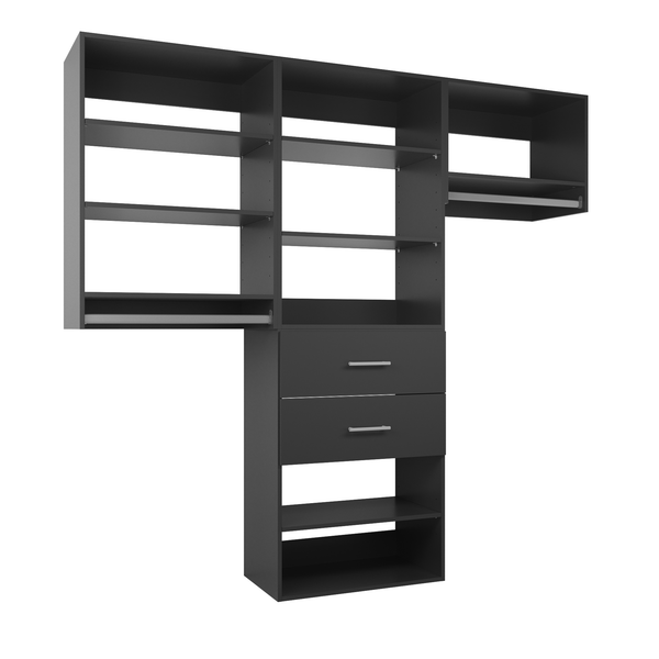 YChoiceMe Wardrobe Shelving System With 2 Drawers