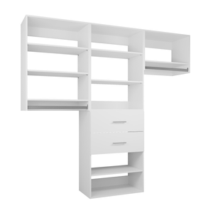 YChoiceMe Wardrobe Shelving System With 2 Drawers