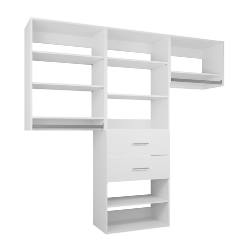 YChoiceMe Wardrobe Shelving System With 2 Drawers