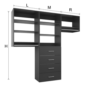 YChoiceMe Wall-Mounted Wardrobe
