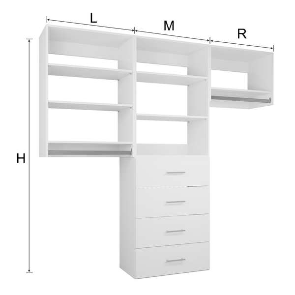 YChoiceMe Wall-Mounted Wardrobe