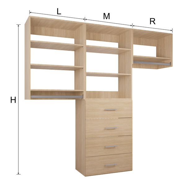 YChoiceMe Wall-Mounted Wardrobe