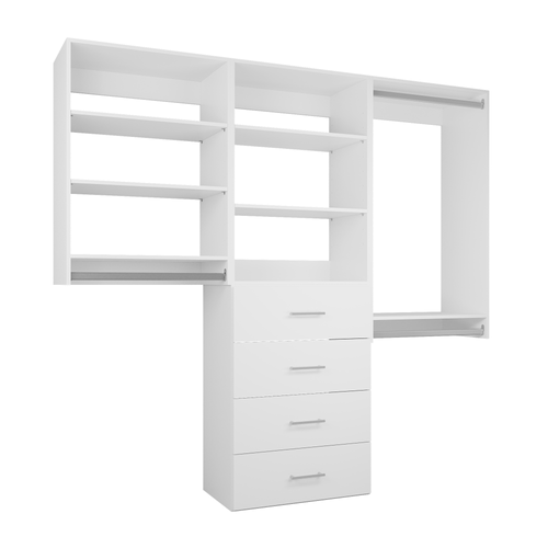 Closet Organizing System With Drawers