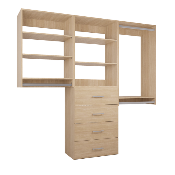 Closet Organizing System With Drawers
