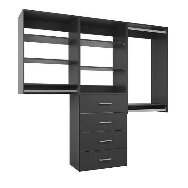 Closet Organizing System With Drawers