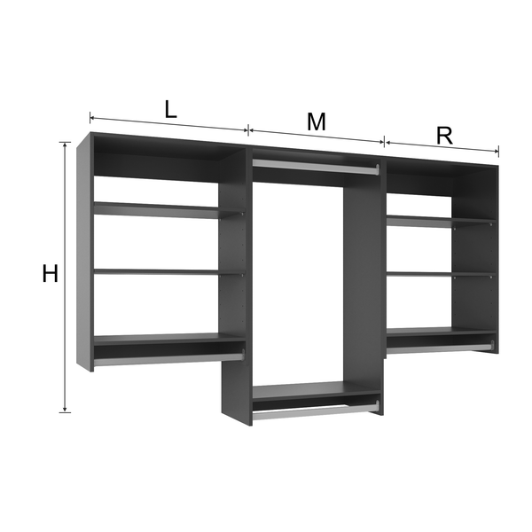 YChoiceMe EasyFit Closet Organizers