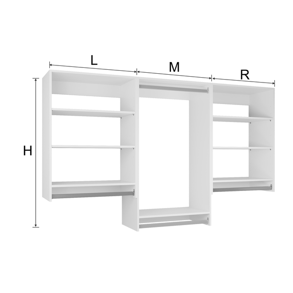 YChoiceMe EasyFit Closet Organizers