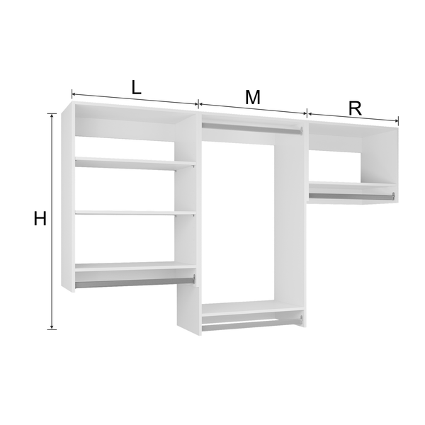 YChoiceMe Black Modular Closets