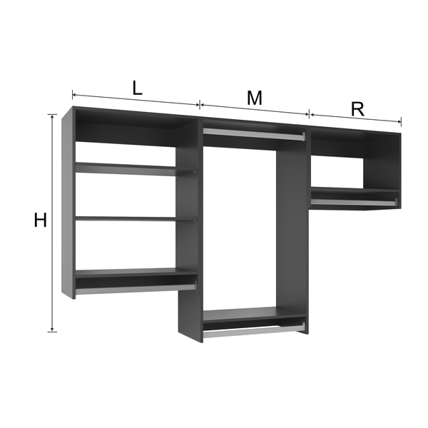 YChoiceMe Black Modular Closets