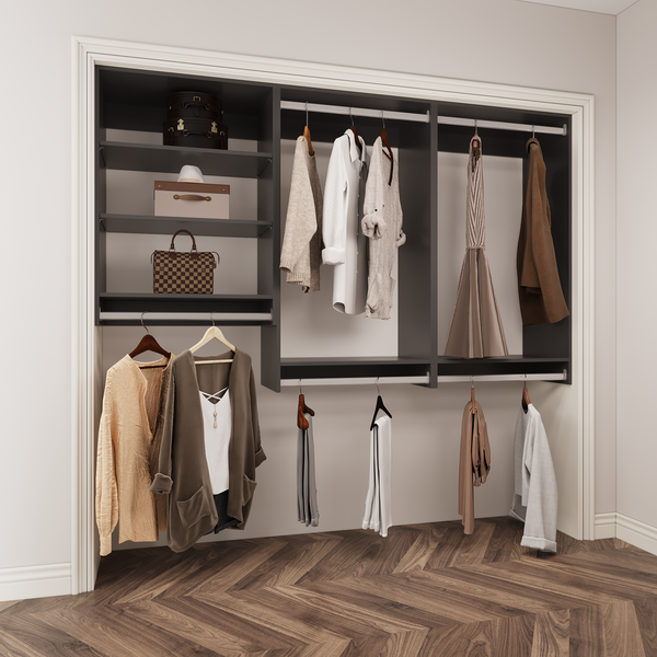 YChoiceMe 3-Piece Hanging Closet Organizer