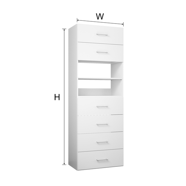 YChoiceMe Wooden Chest Of Drawers