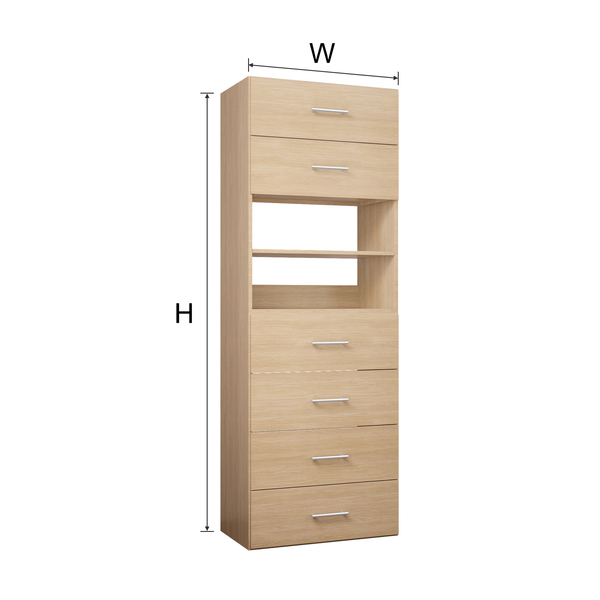 YChoiceMe Wooden Chest Of Drawers