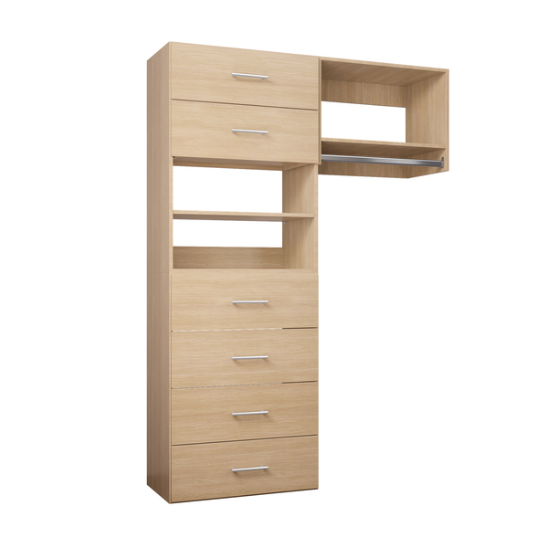 YChoiceMe Modular Clothes Closet With 6 Drawers