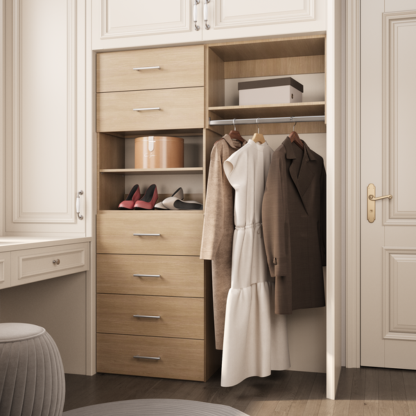 YChoiceMe Modular Clothes Closet With 6 Drawers