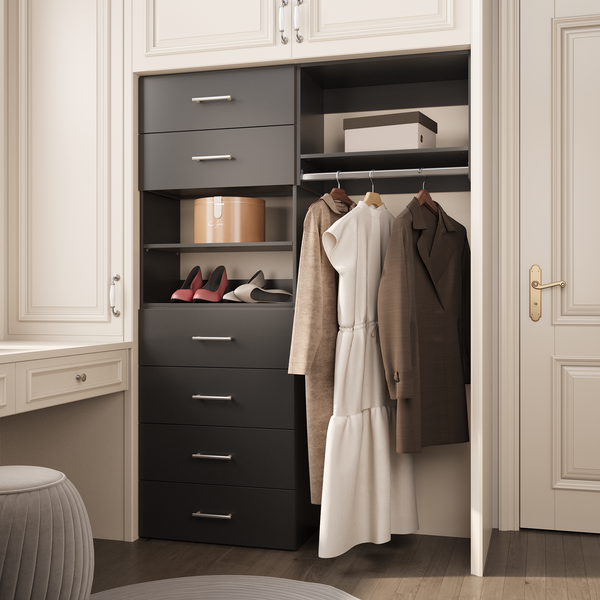 YChoiceMe Modular Clothes Closet With 6 Drawers
