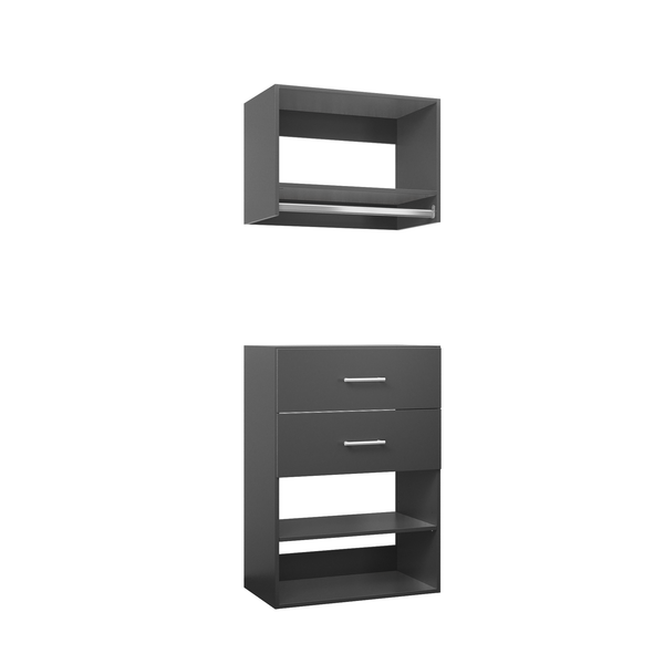 YChoiceMe Hallway Clothes Closet with 2 Drawers