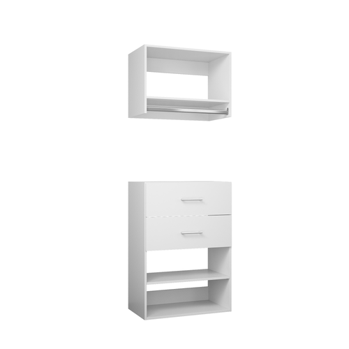 YChoiceMe Hallway Clothes Closet with 2 Drawers