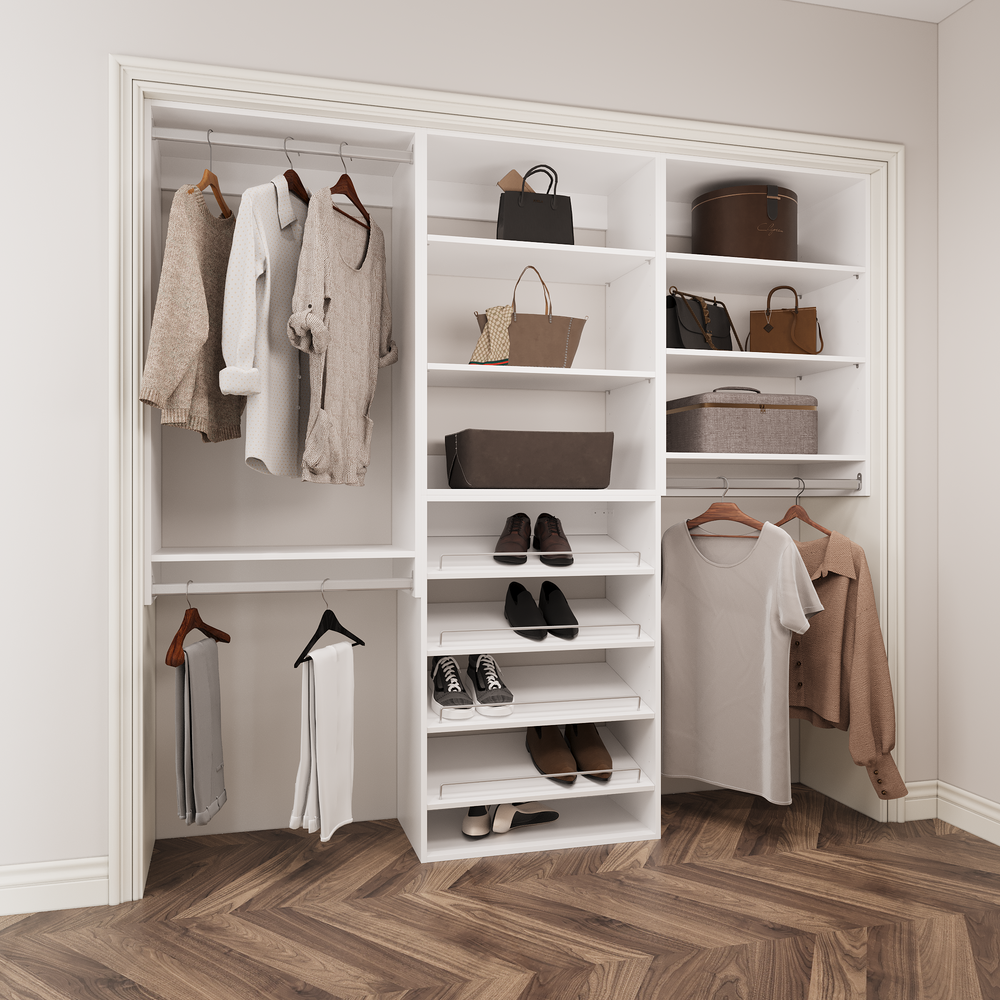 Modular Storage 58.5" W - 94.5" W Closet System