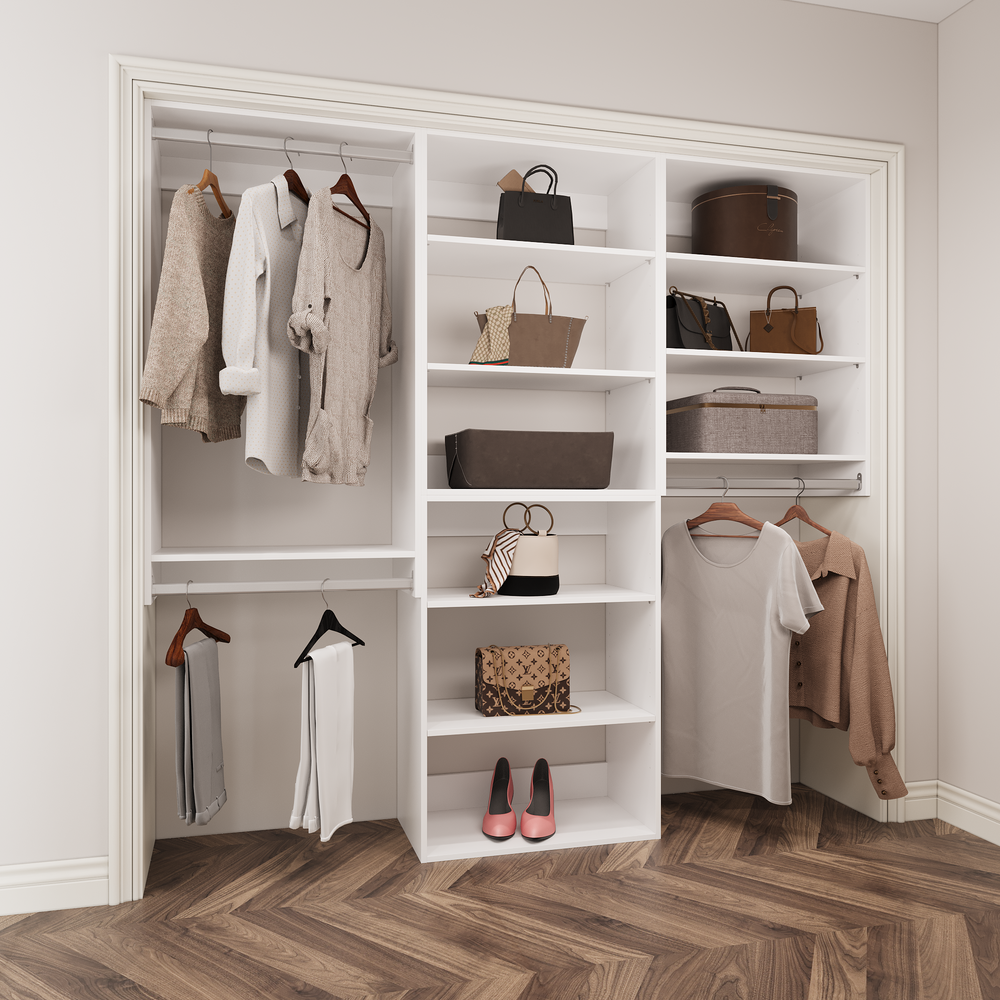 YChoiceMe Easy Track Premium Tower Closet Storage Organizer