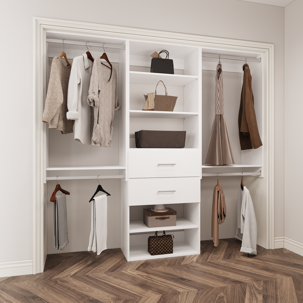 YChoiceMe Modular Hanging Wardrobe With Drawers