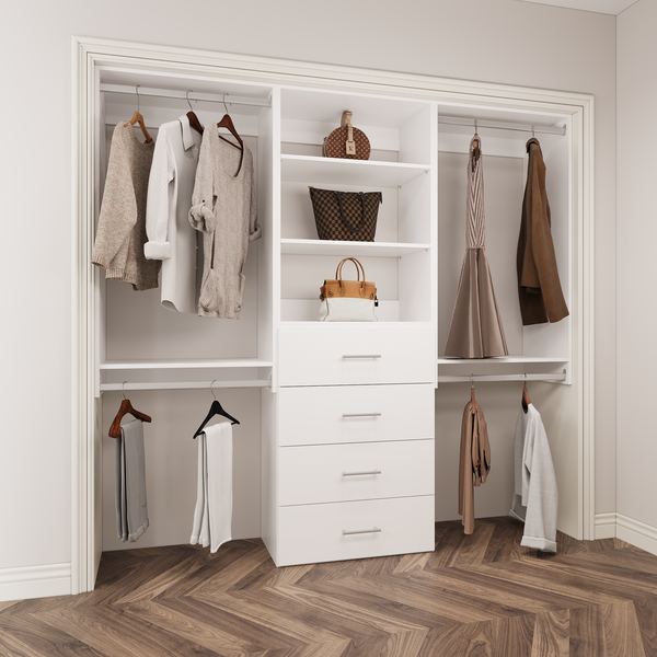 YChoiceMe Modular Closets Closet Kit with Hanging