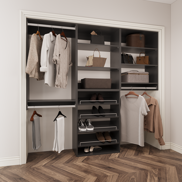 Modular Storage 58.5" W - 94.5" W Closet System