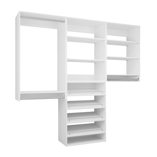 Modular Storage 58.5" W - 94.5" W Closet System
