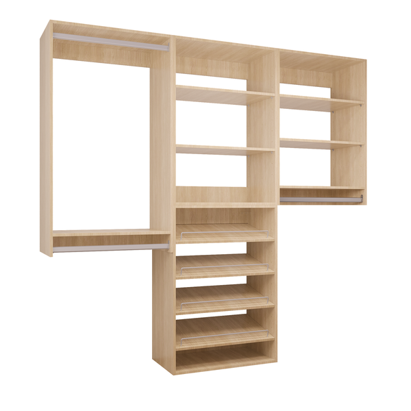 Modular Storage 58.5" W - 94.5" W Closet System