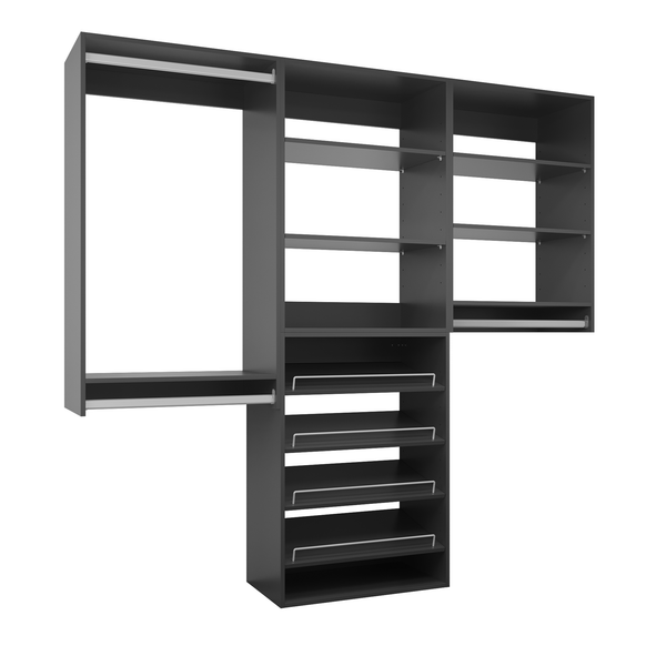 Modular Storage 58.5" W - 94.5" W Closet System