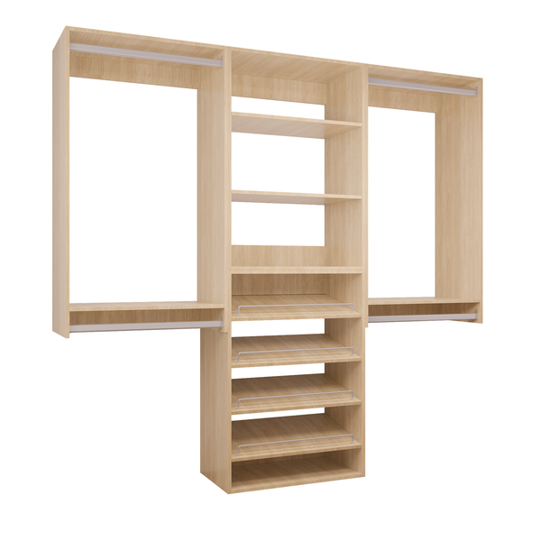 YChoiceMe Open Closet With Shoe Rack