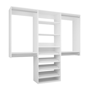 YChoiceMe Open Closet With Shoe Rack