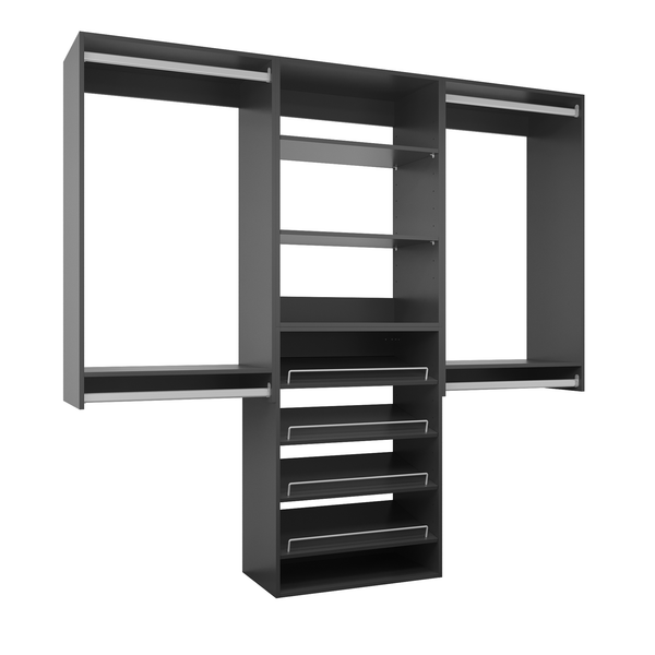 YChoiceMe Open Closet With Shoe Rack