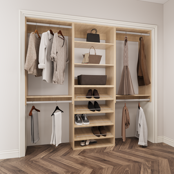 YChoiceMe Open Closet With Shoe Rack