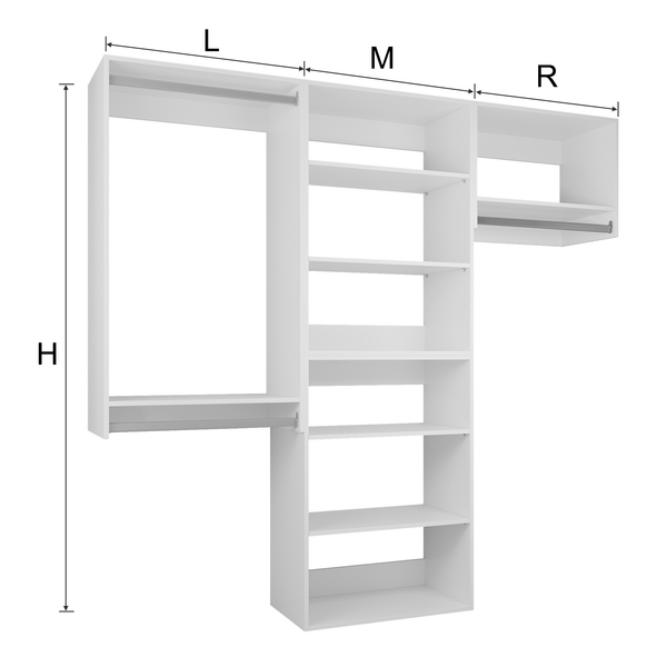 YChoiceMe Bedroom open wardrobe