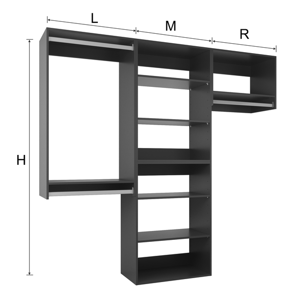 YChoiceMe Bedroom open wardrobe
