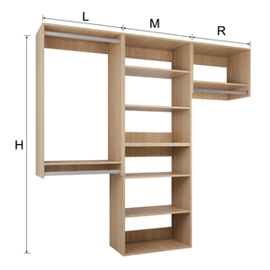 YChoiceMe Bedroom open wardrobe