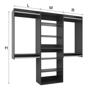 YChoiceMe 4 Hanging Closet Organization System