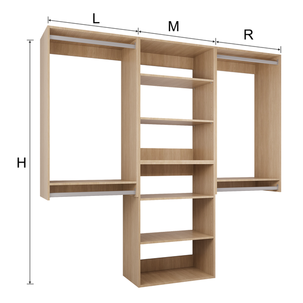 YChoiceMe 4 Hanging Closet Organization System