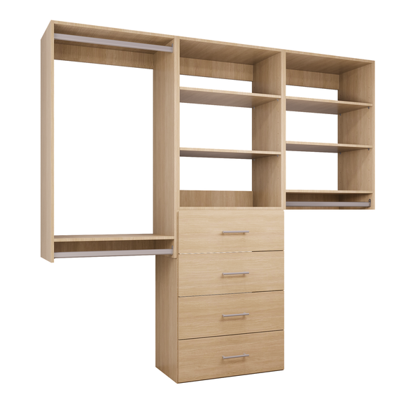 Modular Storage Cabinet System with Drawers (58.5"W - 94.5"W)