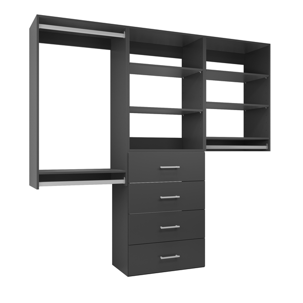 Modular Storage Cabinet System with Drawers (58.5"W - 94.5"W)