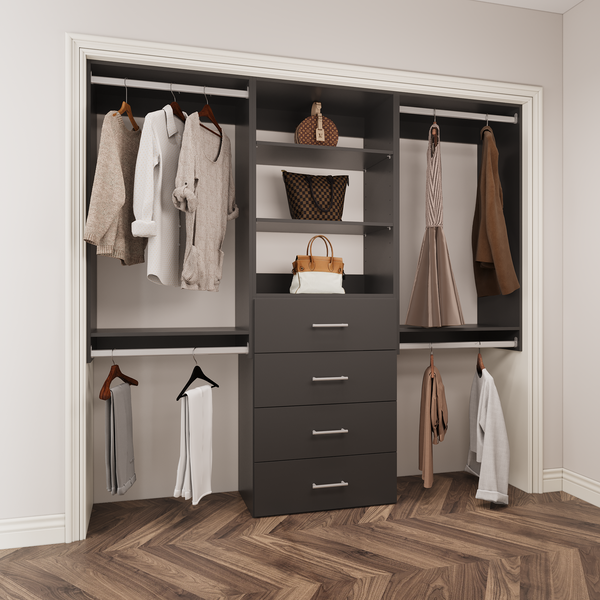 YChoiceMe Modular Closets Closet Kit with Hanging
