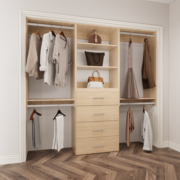 YChoiceMe Modular Closets Closet Kit with Hanging